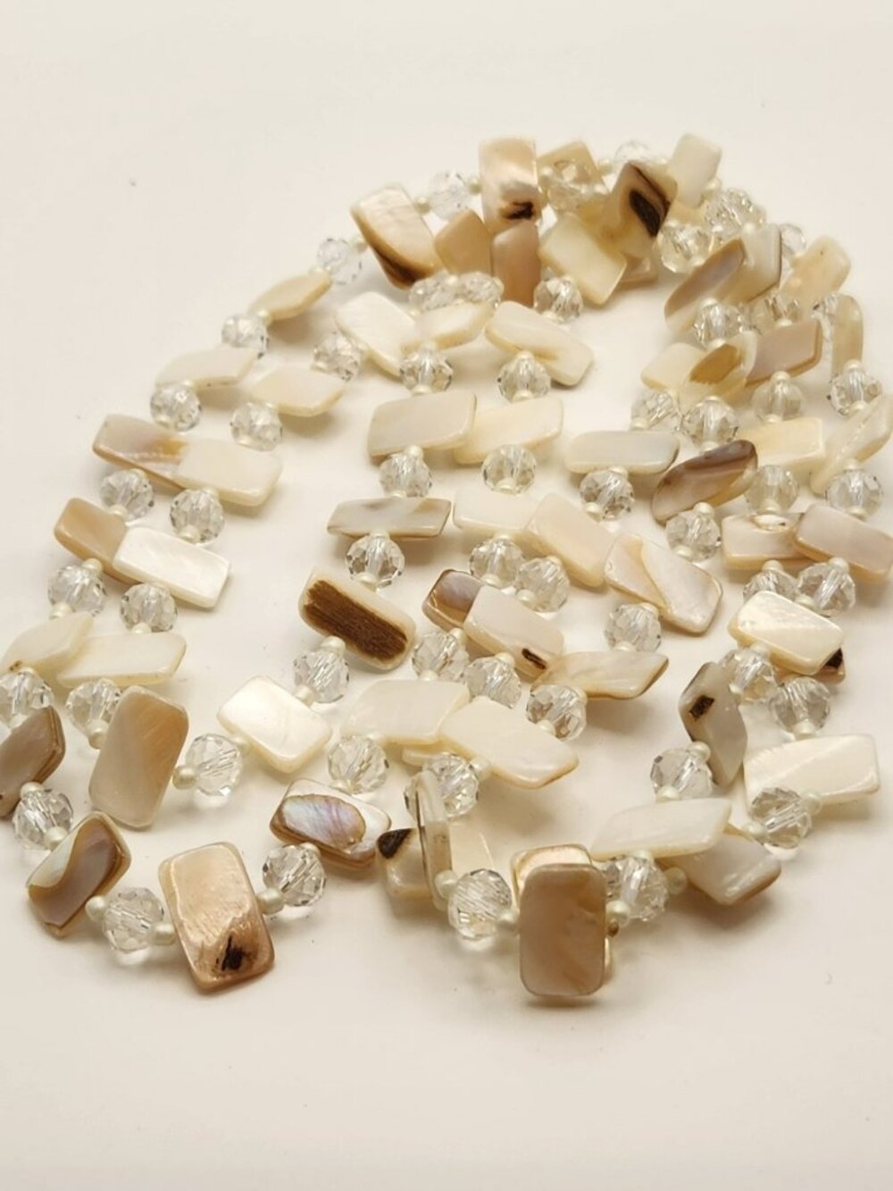 Long beaded necklace four different color blends NEW - Picture 2 of 9